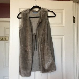 Faux Fur Vest by Vera Wang